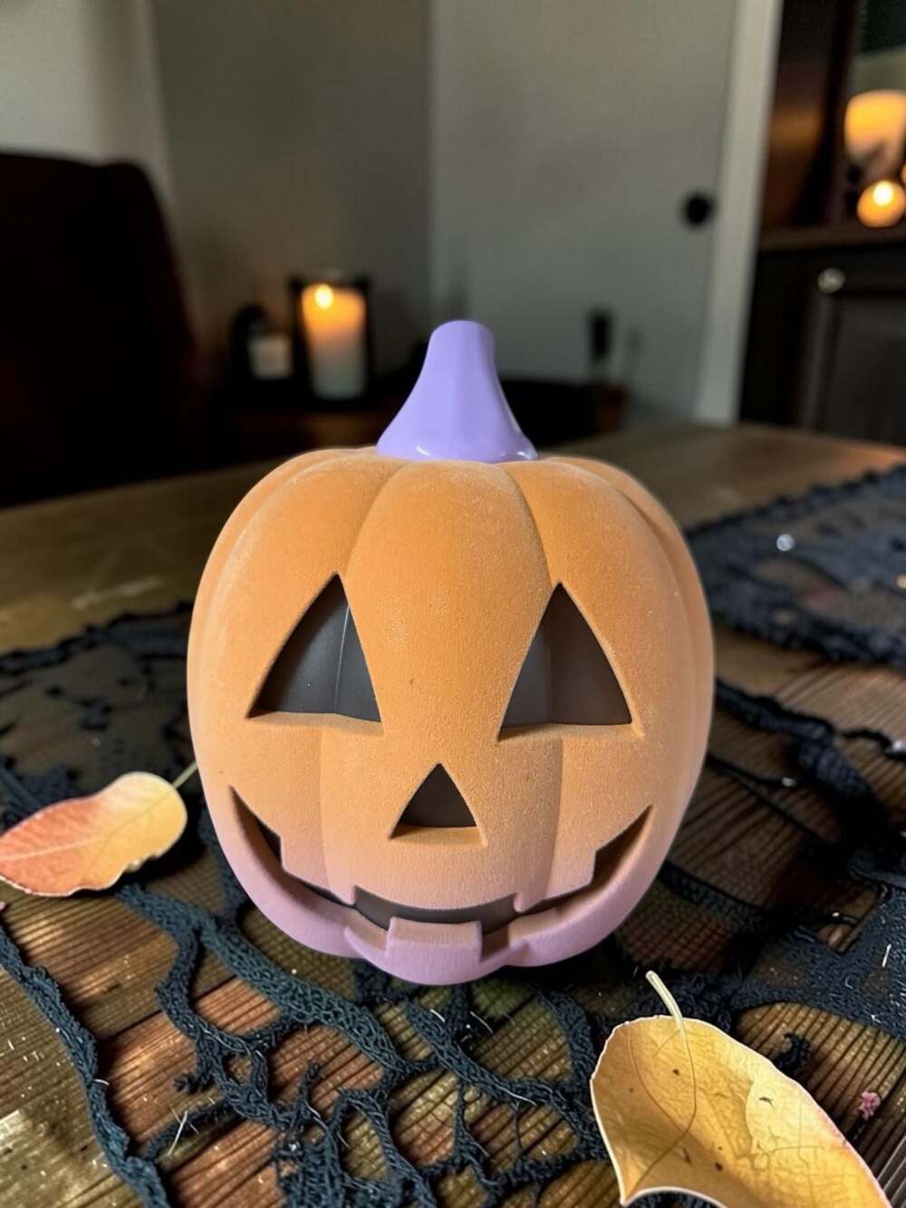Target Hyde & EEK! Boutique Flocked Light-Up Jack-O'-Lantern Pumpkin